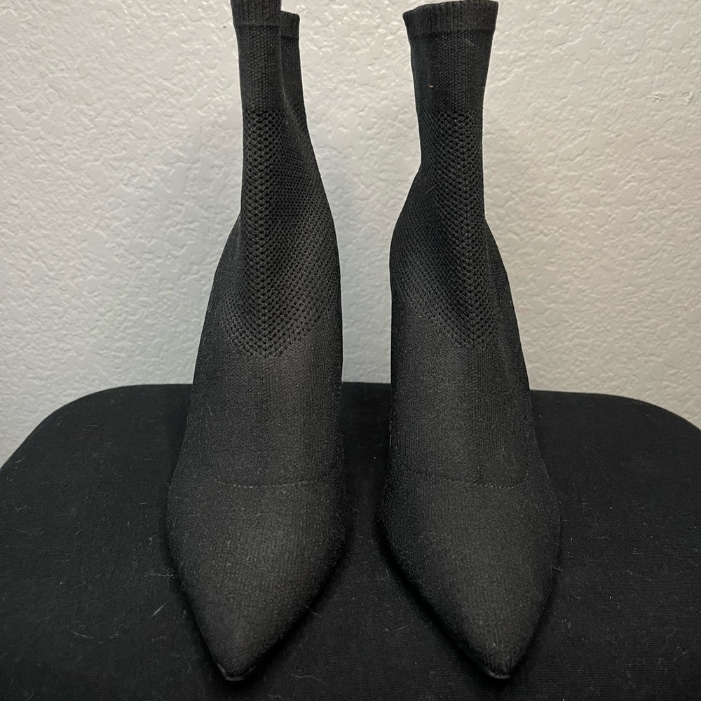 Black Knitted Steve Madden Boots.